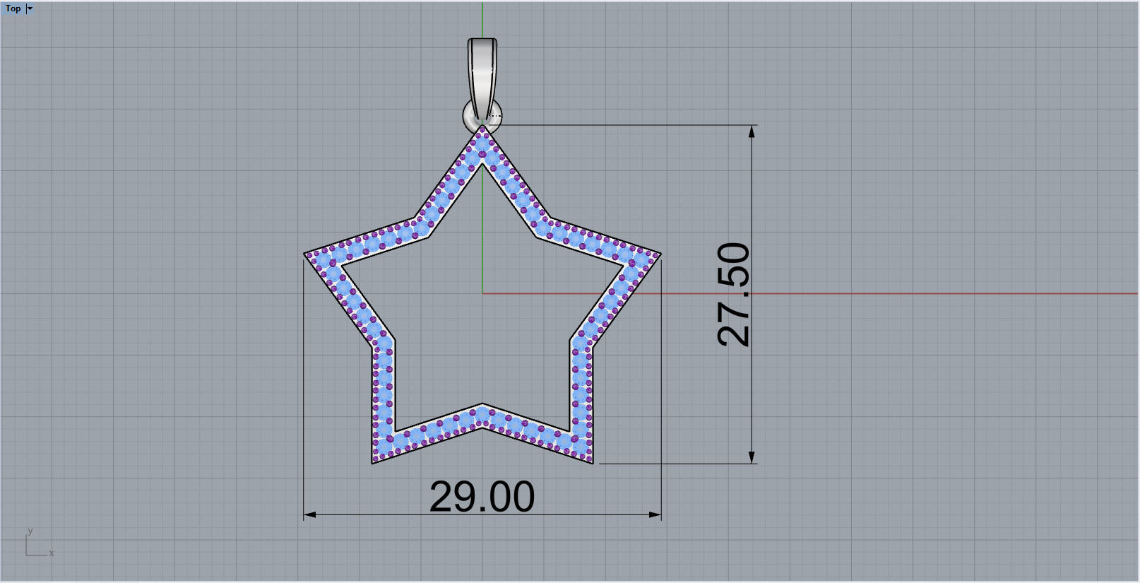Star pendant model 687 3D print model_6