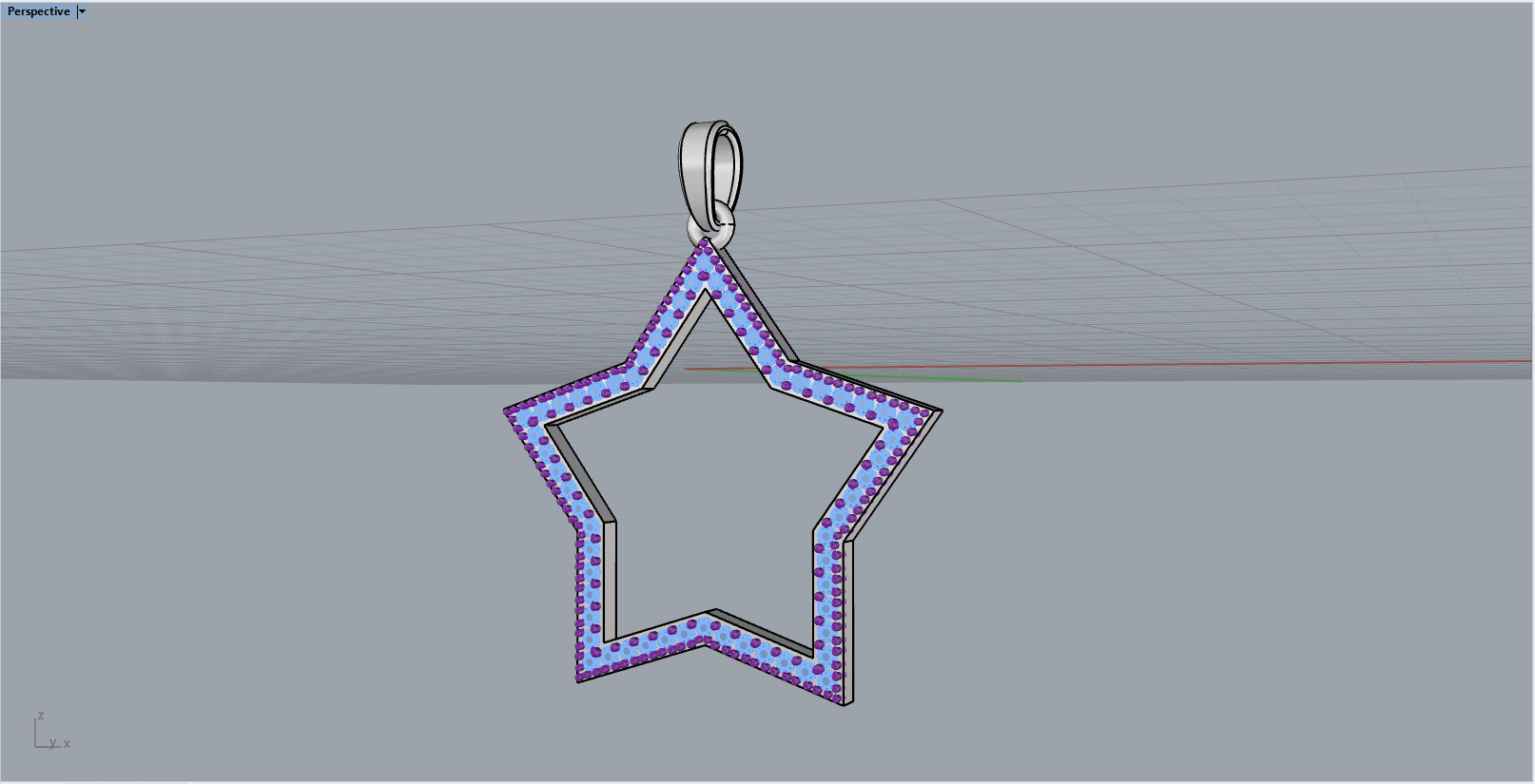 Star pendant model 687 3D print model_9