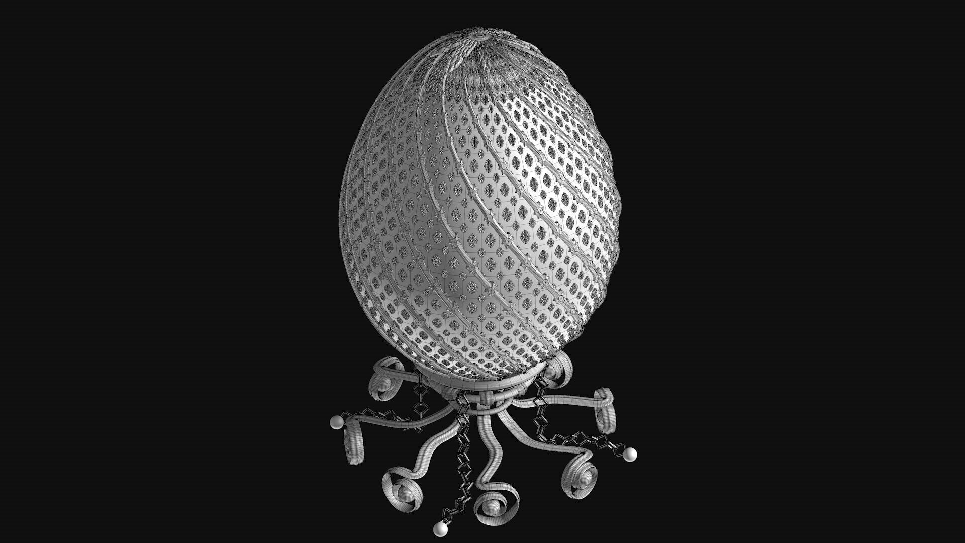 Egg FABERGE R9 3D model_5