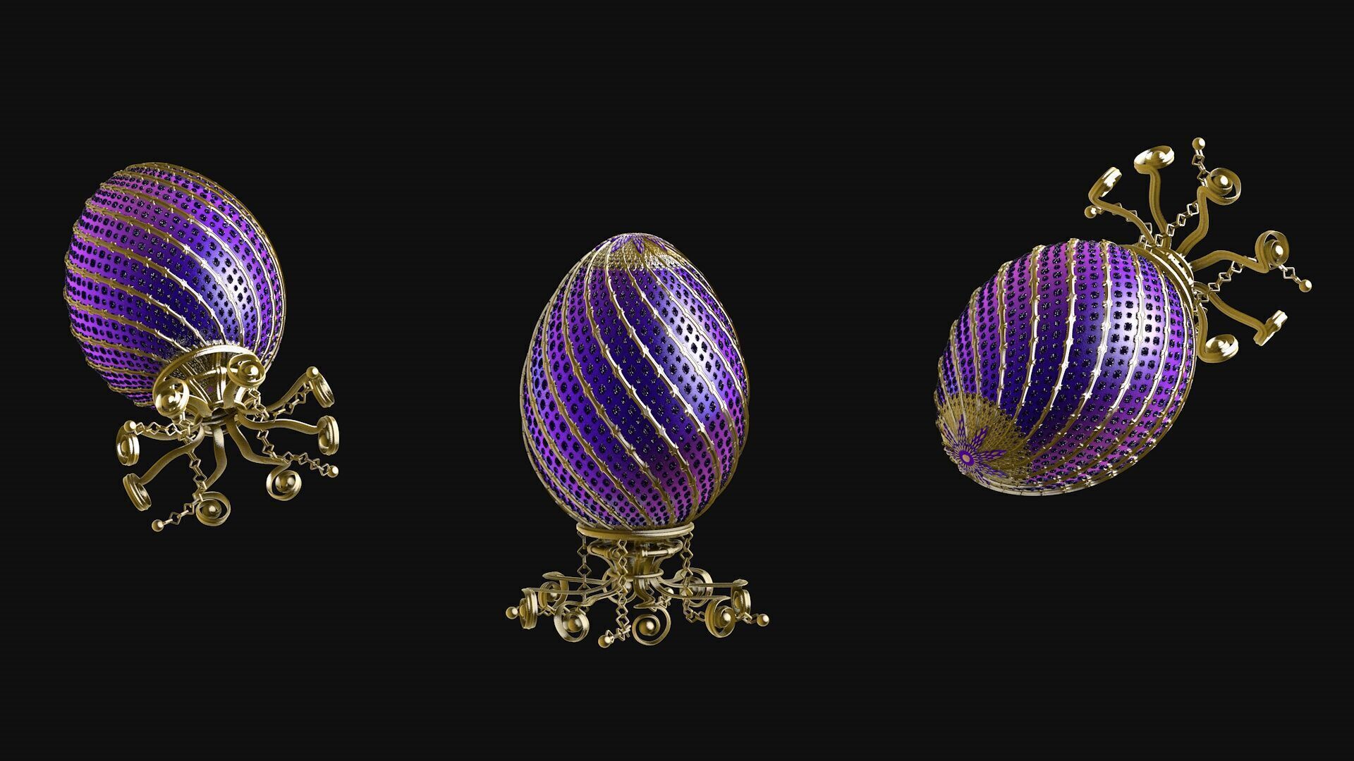 Egg FABERGE R9 3D model_4