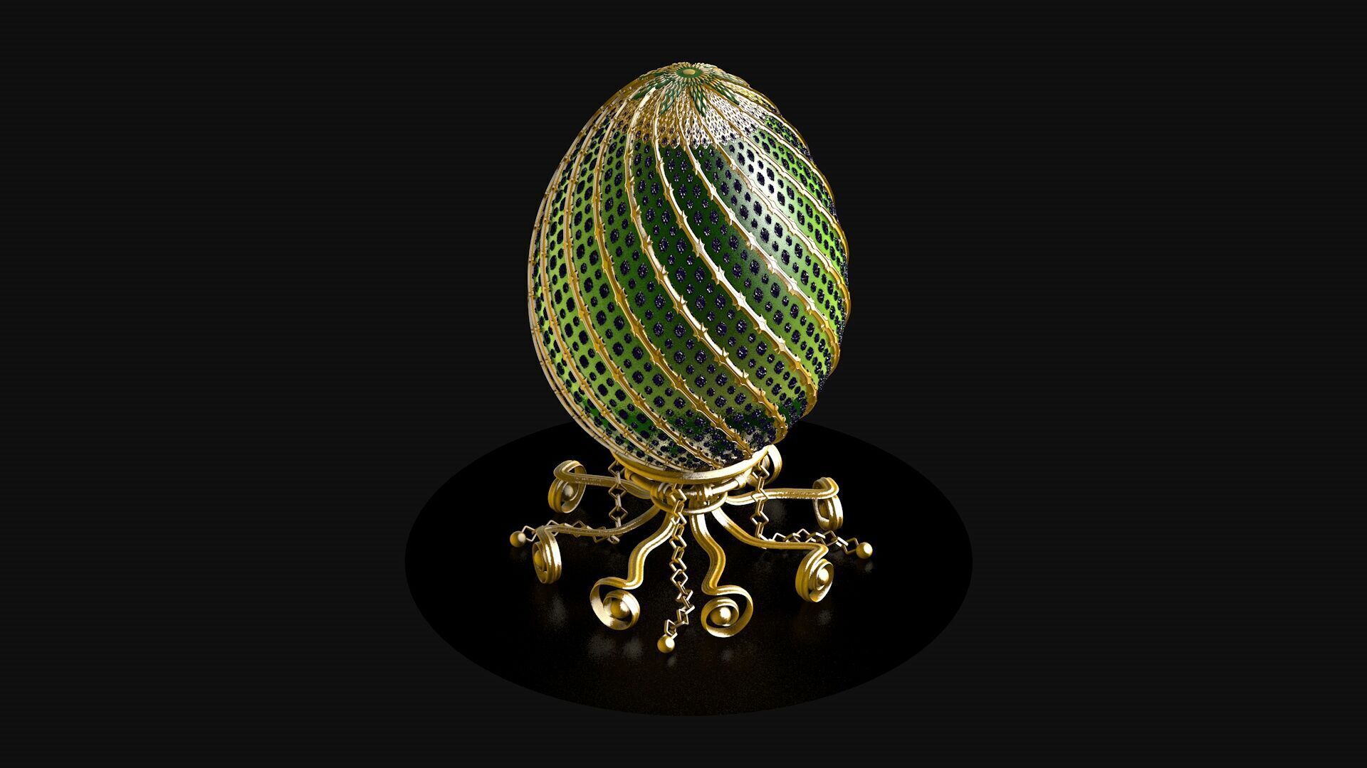 Egg FABERGE R9 3D model_3