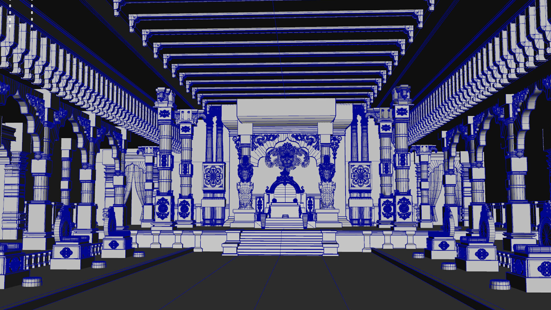 Durbar king court darbar 3D model_14