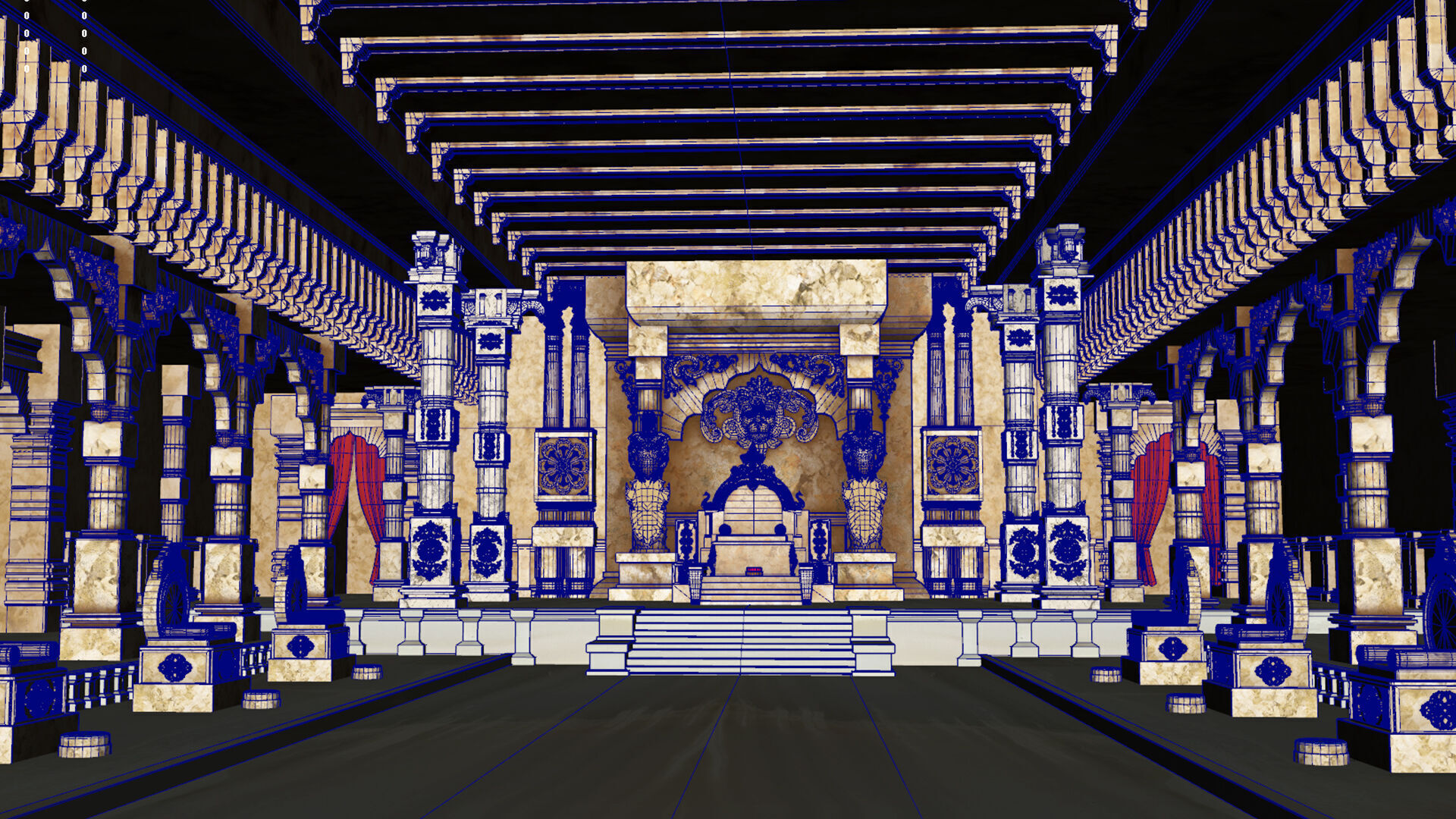 Durbar king court darbar 3D model_2