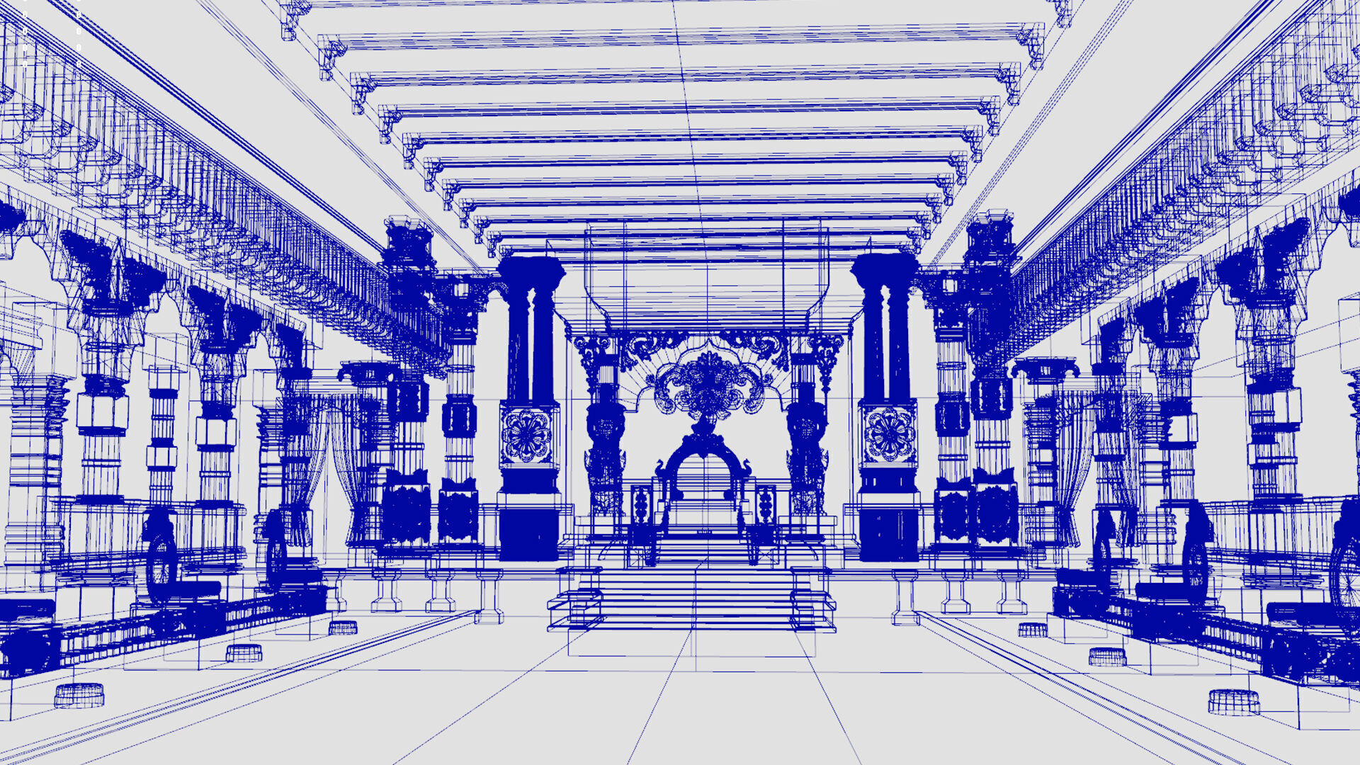 Durbar king court darbar 3D model_13