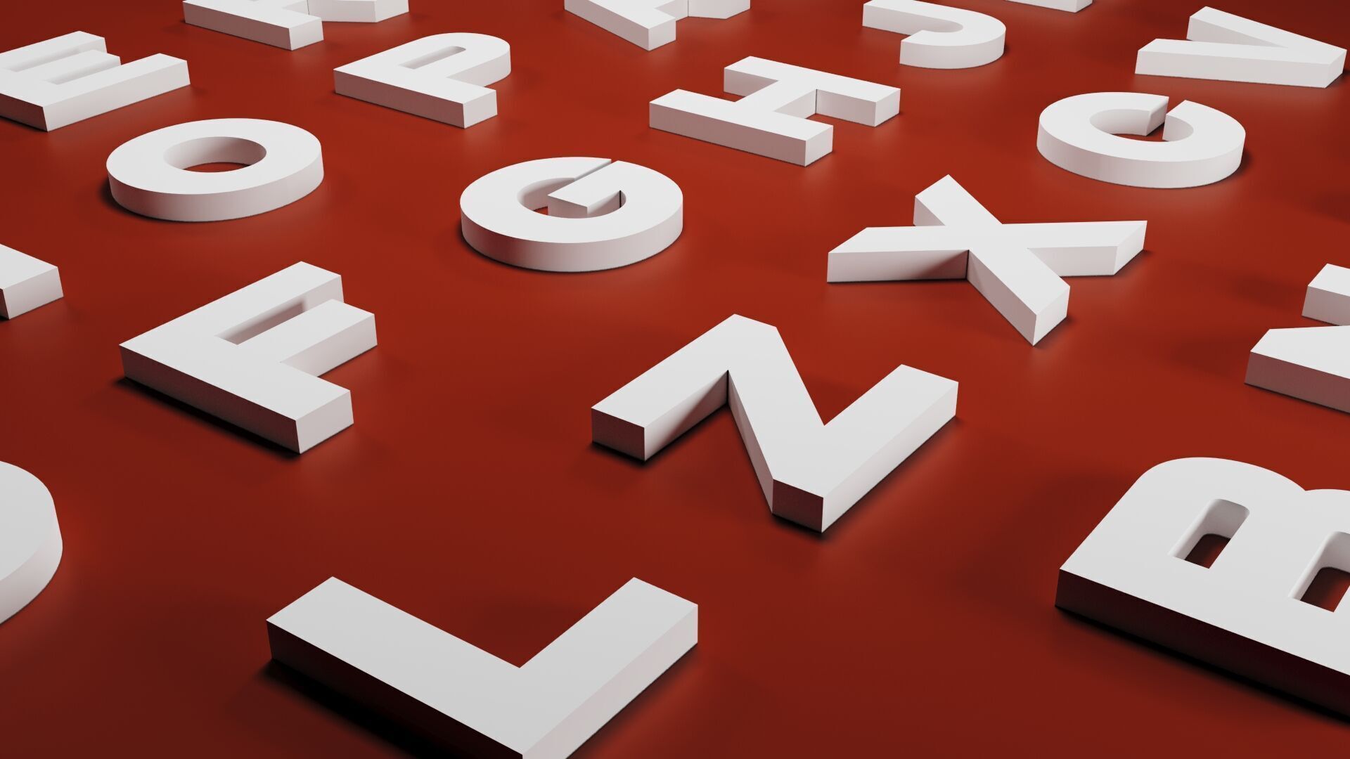 3D Letters  3D print model_2