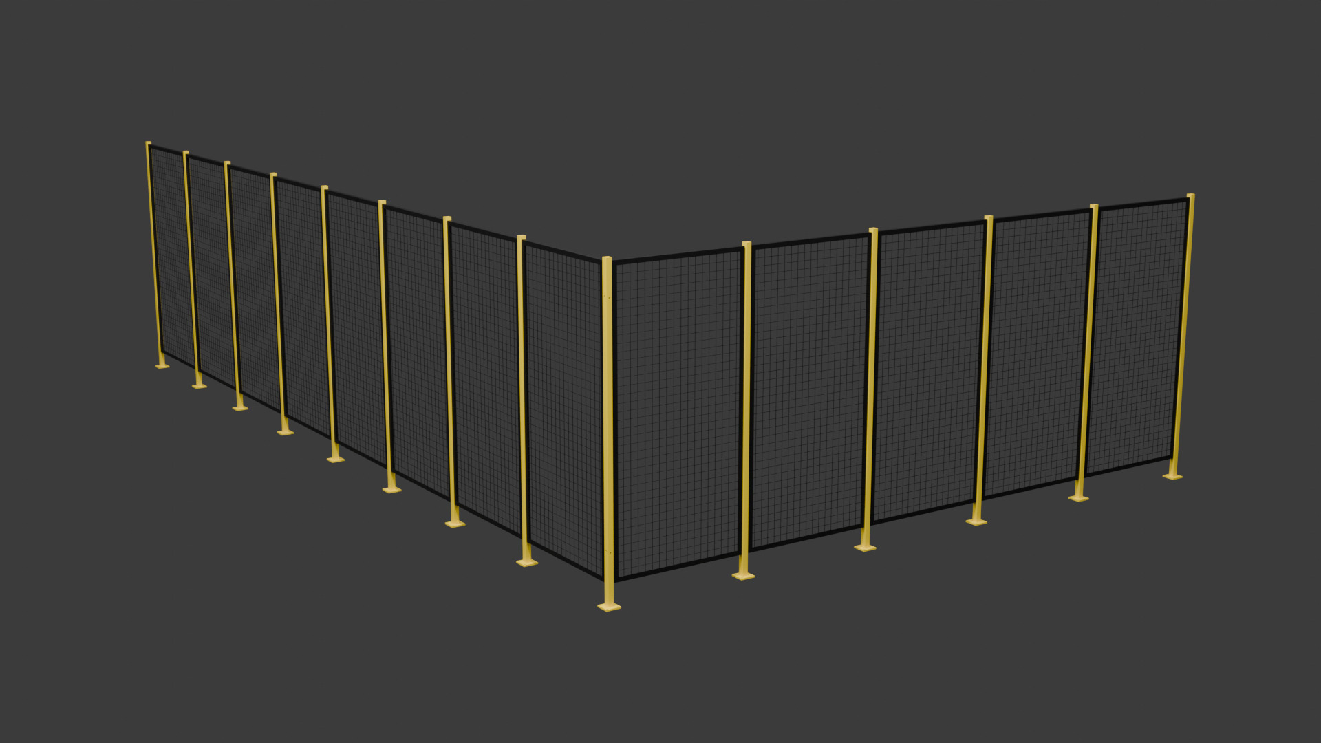 Wire fence  001  3D Model 3D model_7