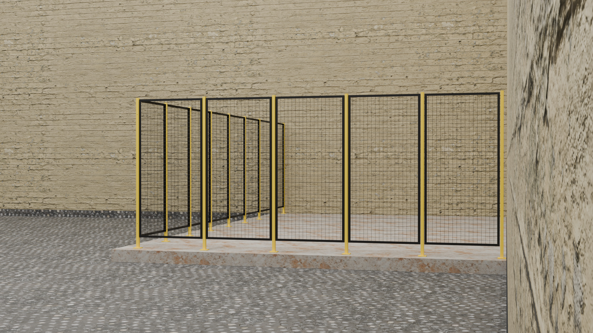 Wire fence  001  3D Model 3D model_3