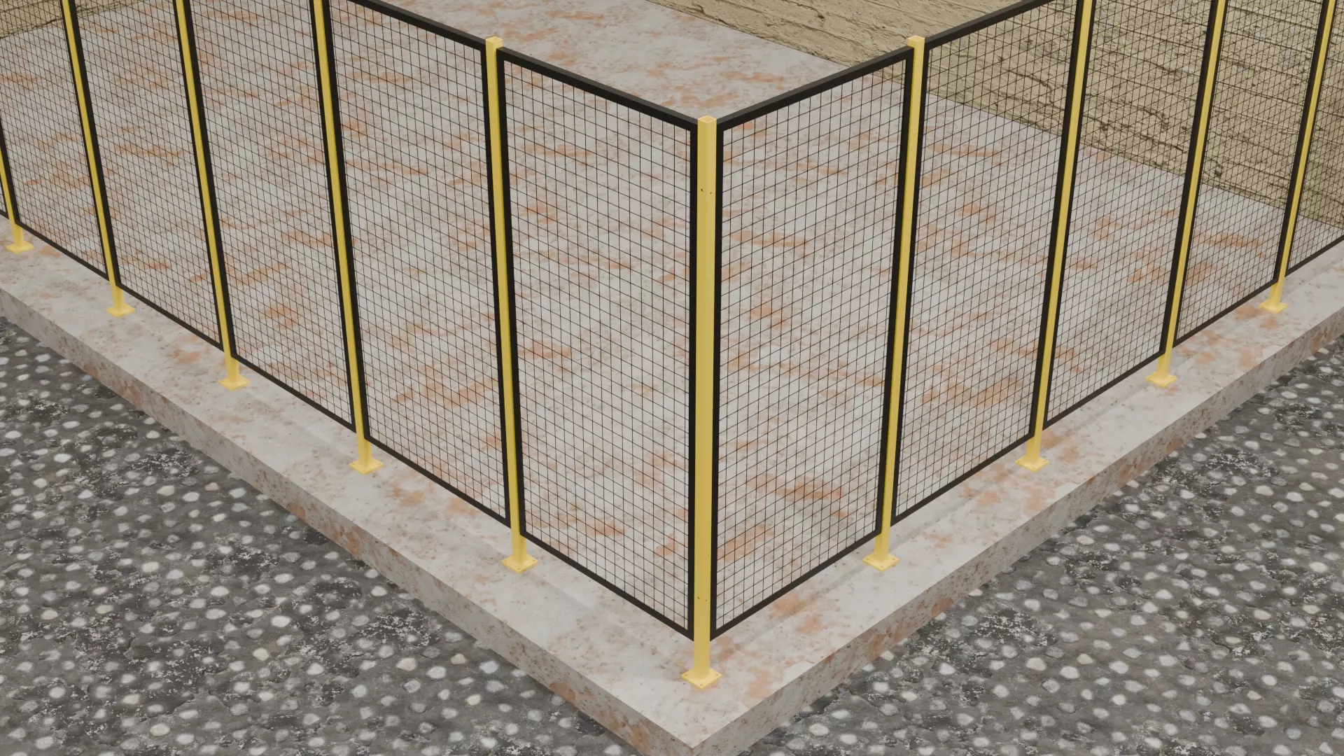 Wire fence  001  3D Model 3D model_0