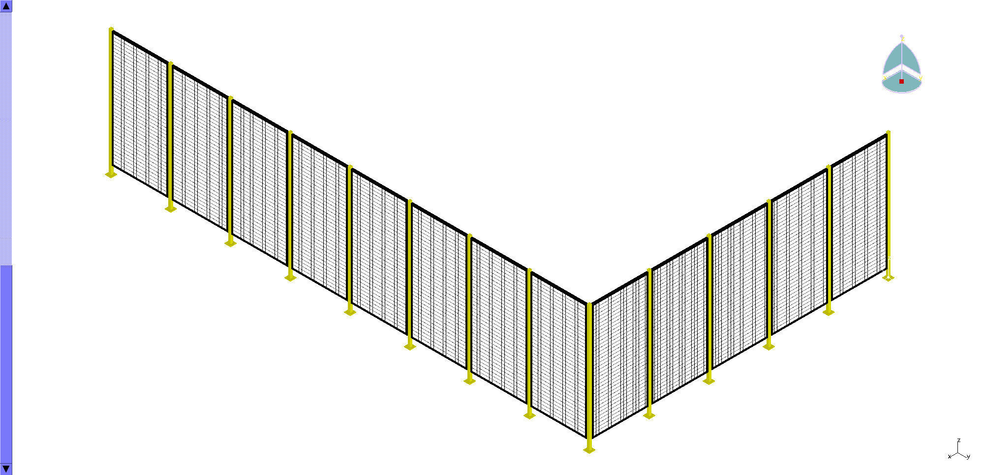 Wire fence  001  3D Model 3D model_4