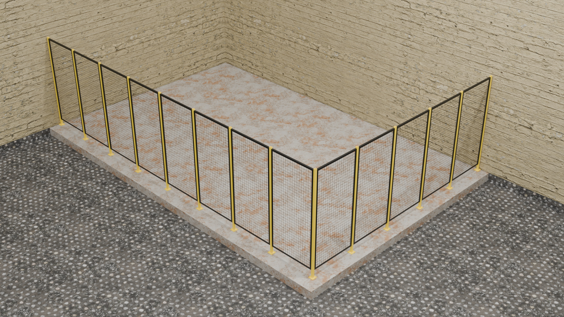 Wire fence  001  3D Model 3D model_1