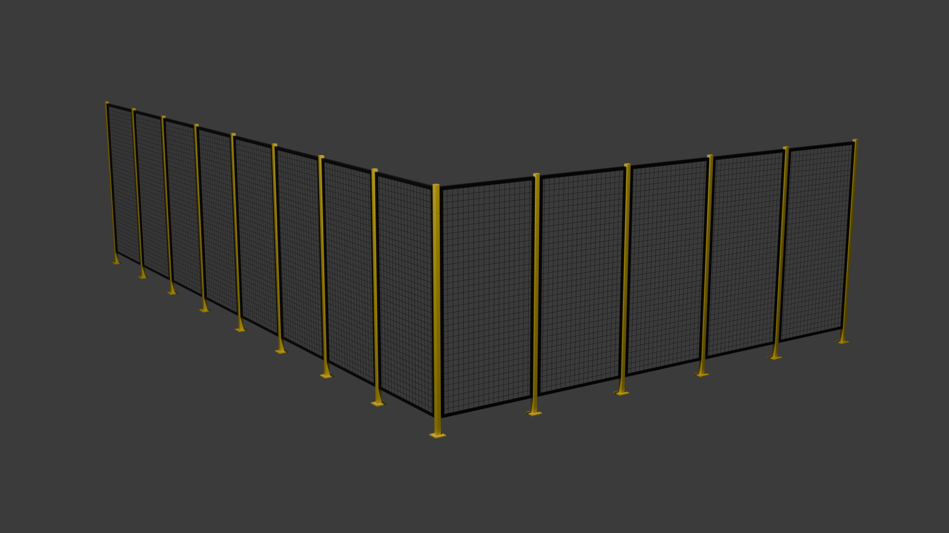 Wire fence  001  3D Model 3D model_9
