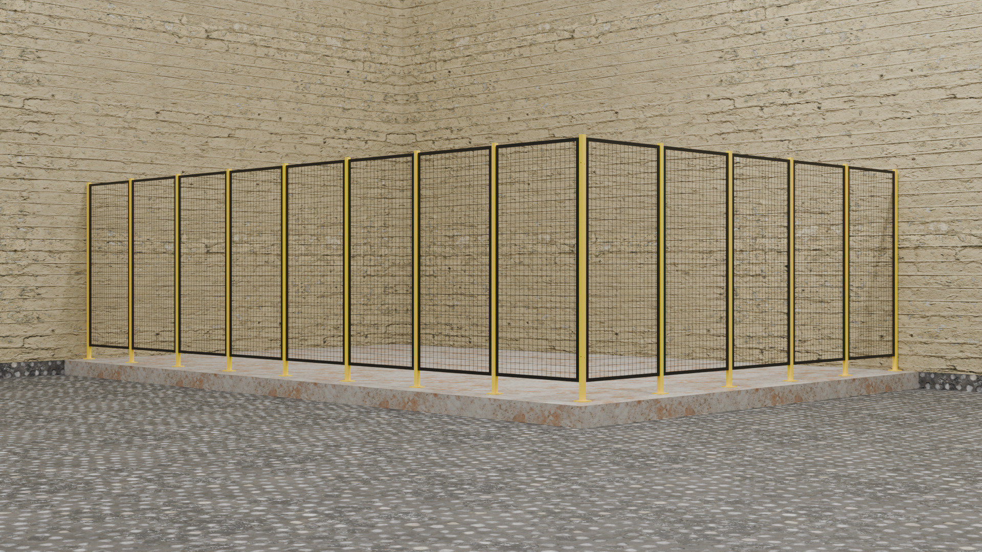 Wire fence  001  3D Model 3D model_2