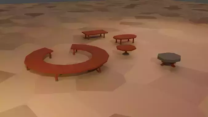 TabLes low-poly preview pack Free low-poly 3D model