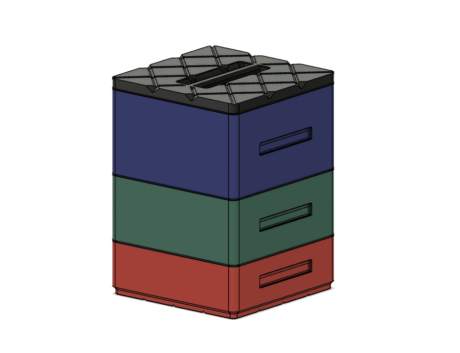 Stackable Generic Storage Boxes 3D print model_3