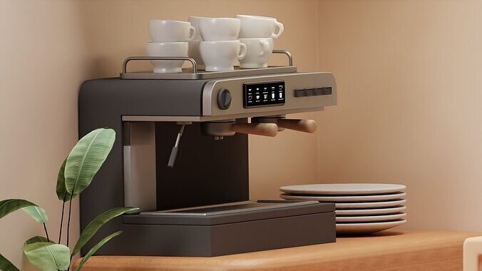 Cafe interior 3D model 5