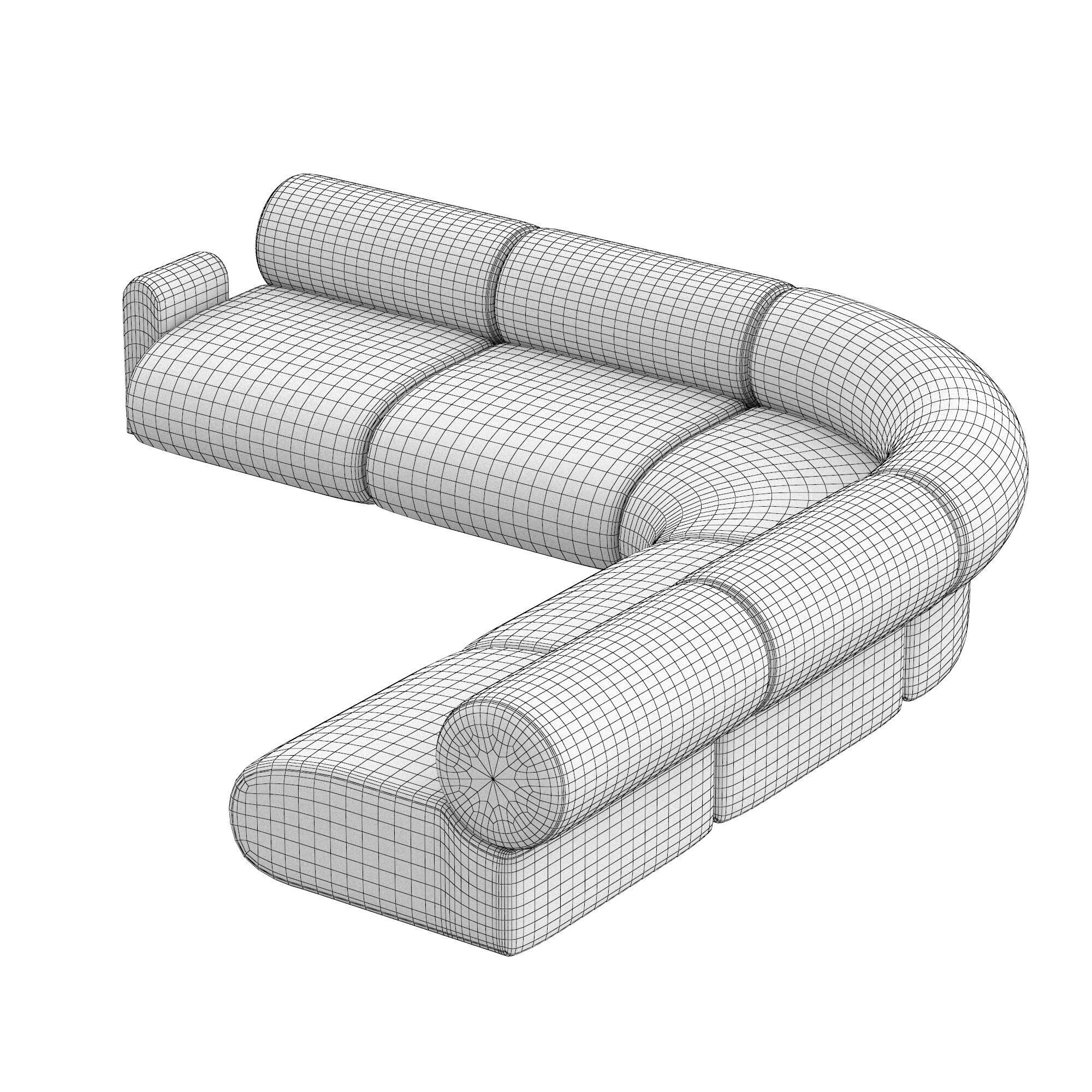 esfera sectional sofa 3D model_6