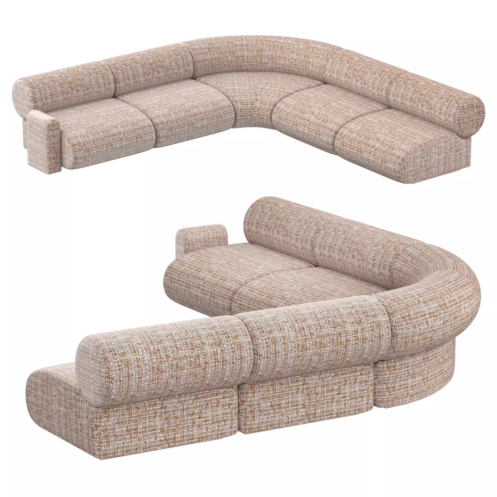 esfera sectional sofa 3D model_0