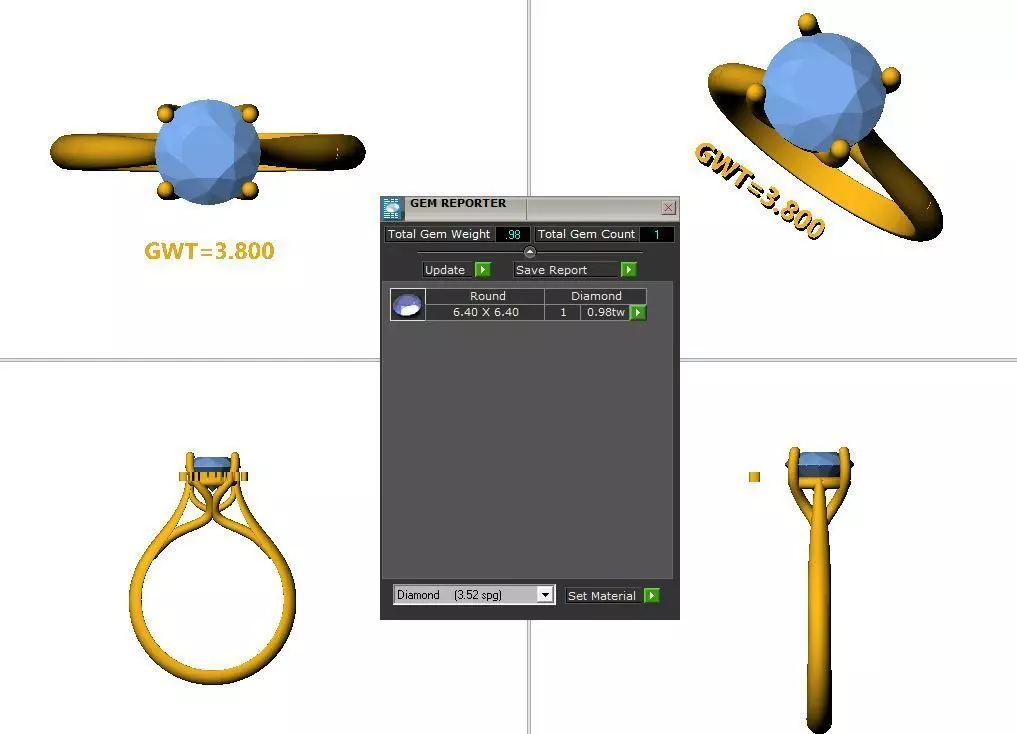 FASION  SOLEDER RING 3D model_1