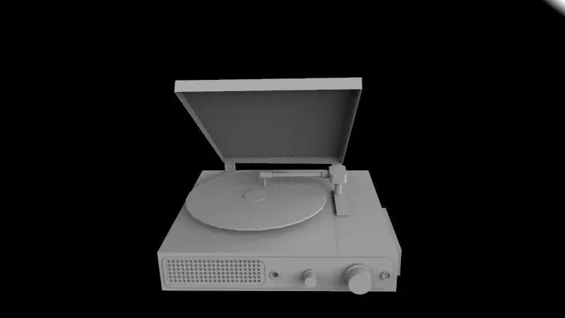 Turntable Vintages 3D print model_0