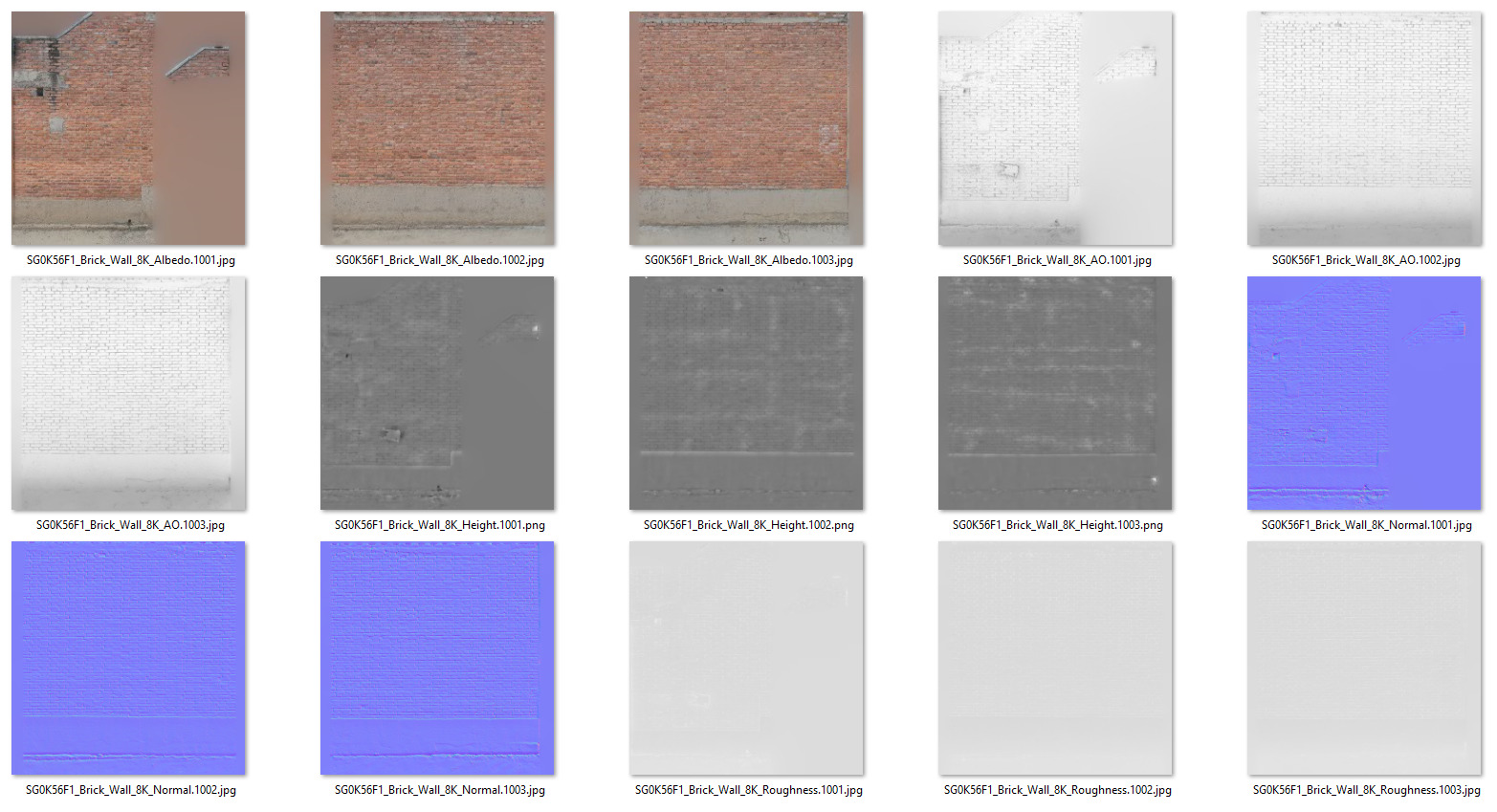 Brick wall 002 3D model_9