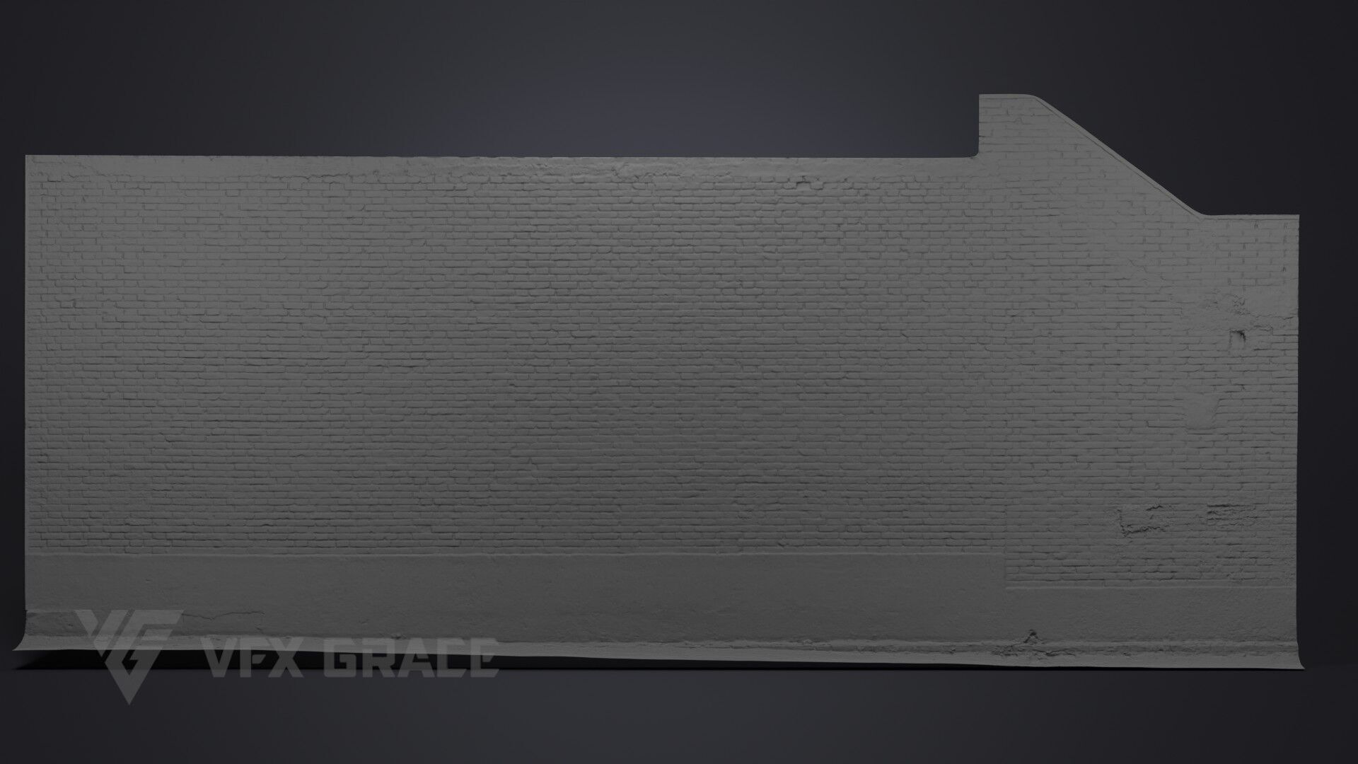 Brick wall 002 3D model_5