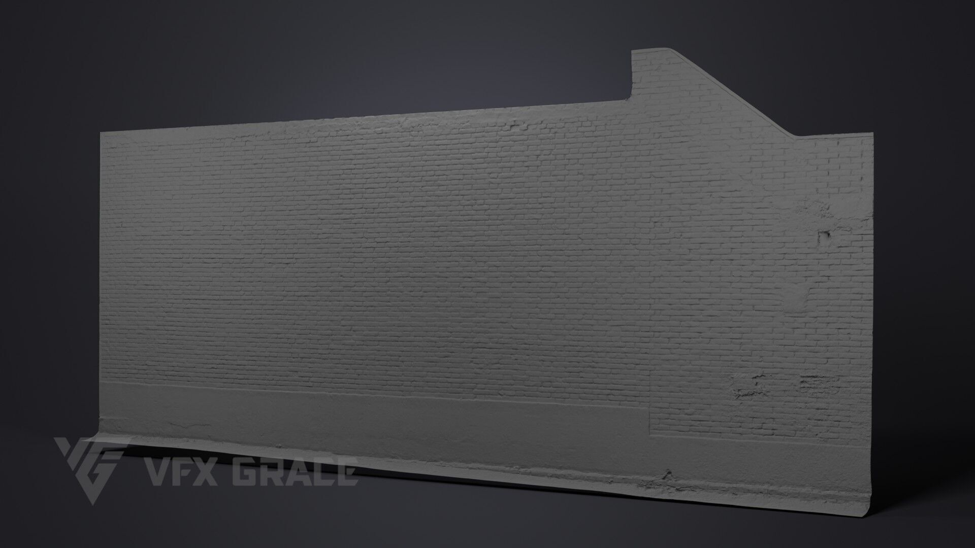 Brick wall 002 3D model_7