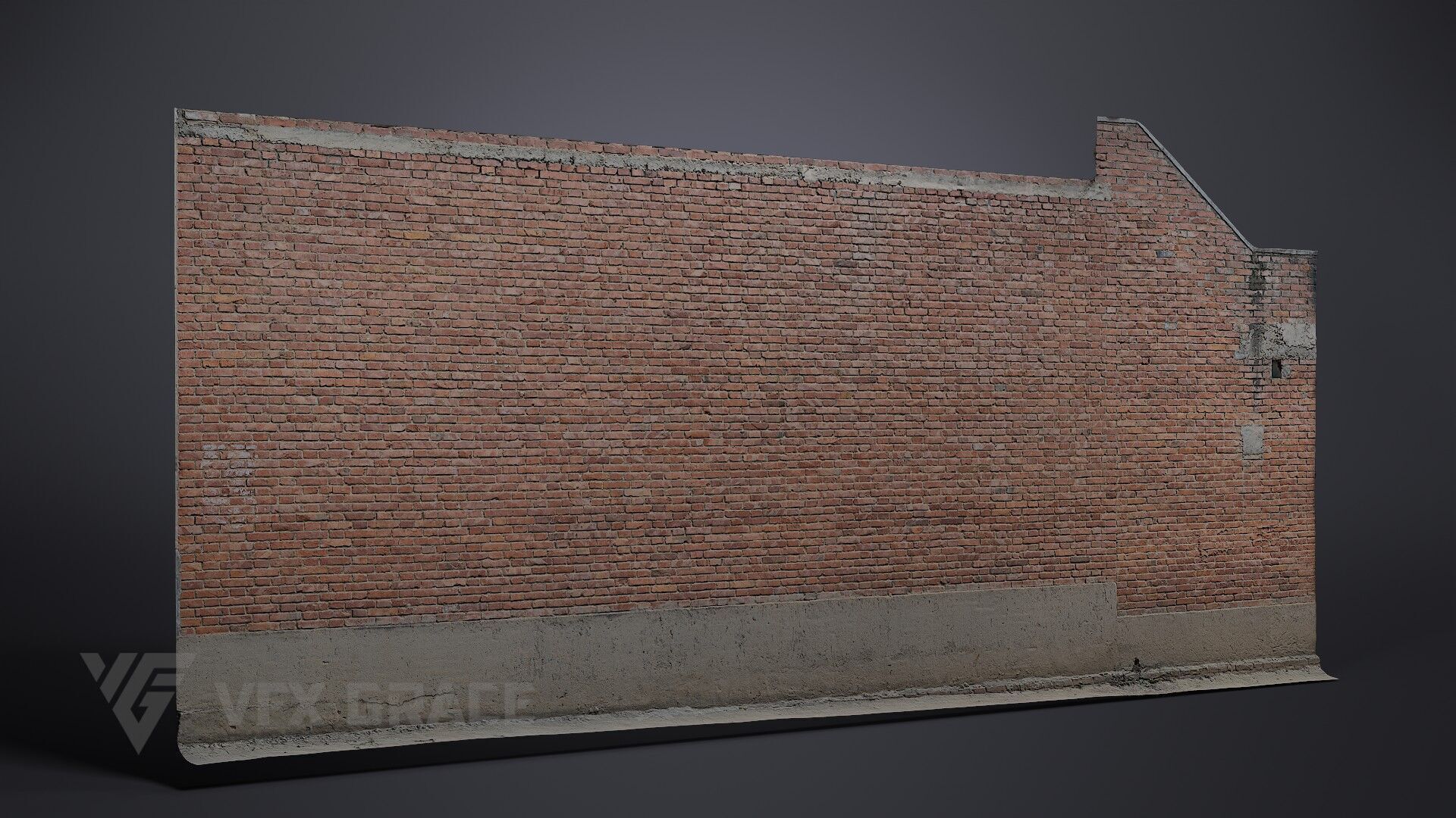 Brick wall 002 3D model_1