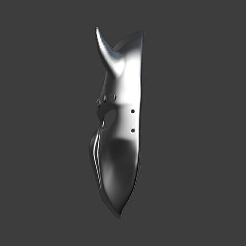 mask with horns 3D print model