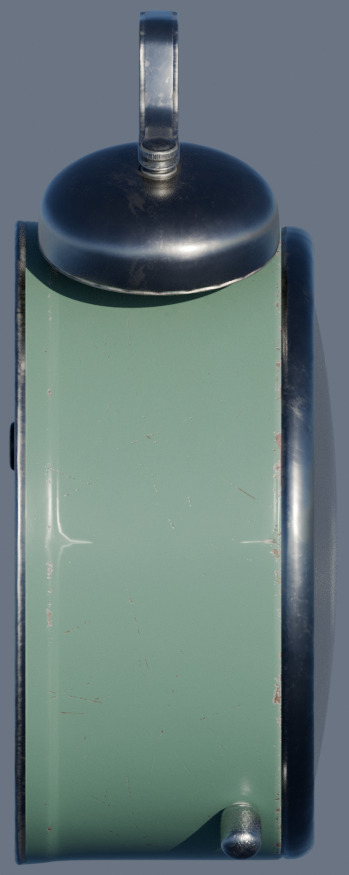 4K High Polly Vintage Alarm Clock 3D model_2