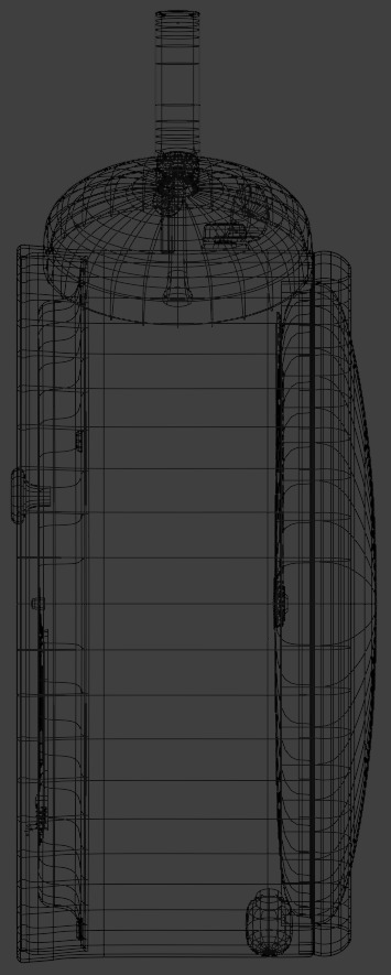 4K High Polly Vintage Alarm Clock 3D model_6