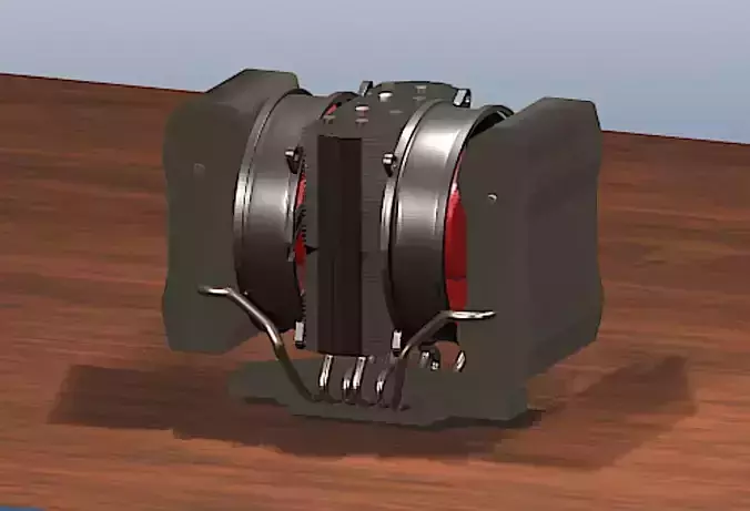 Cooler Master V8 GTS Cooling Fan- High Poly 3D Model