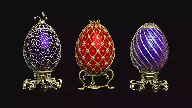 Collection of Faberge eggs R1