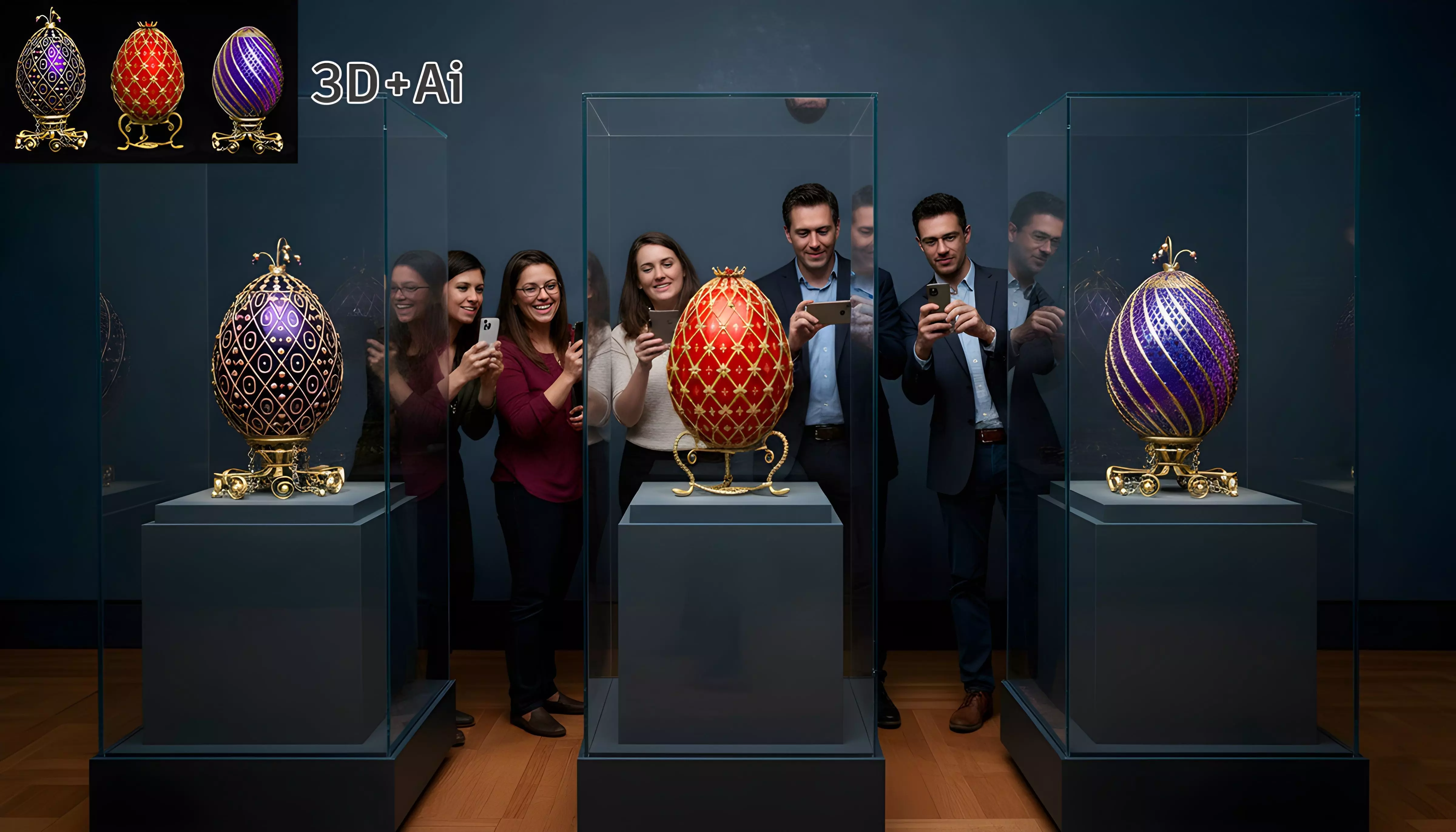 Collection of Faberge eggs R1 3D model_7