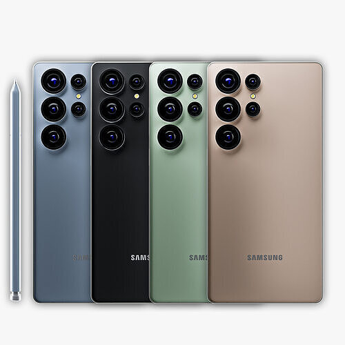 Samsung S25 Ultra 3D Model High Quality Realistic Design 2025 3D model