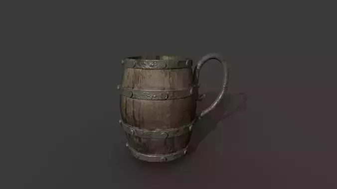 Wooden Mug Medieval