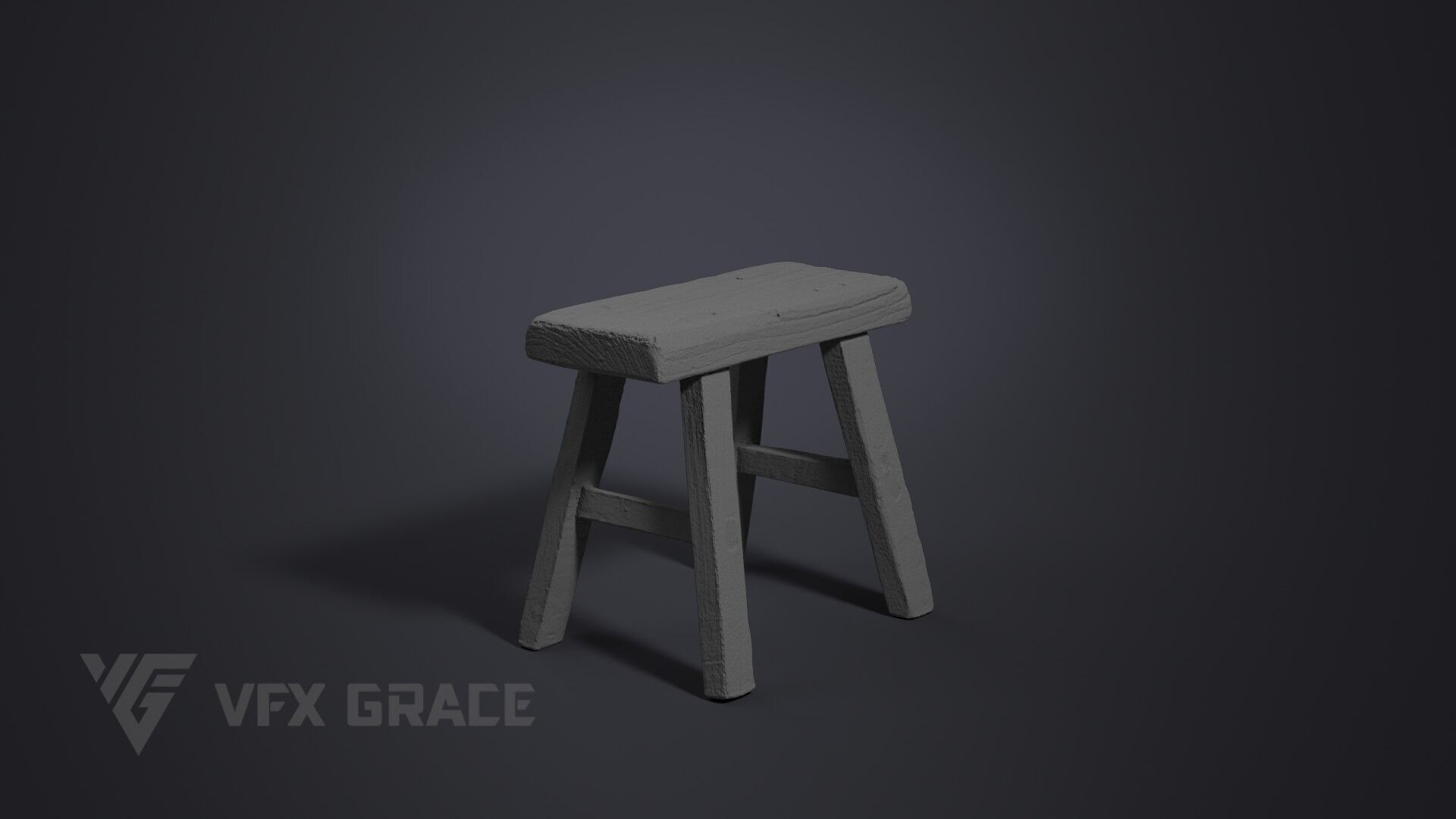 Bench 002 3D model_6