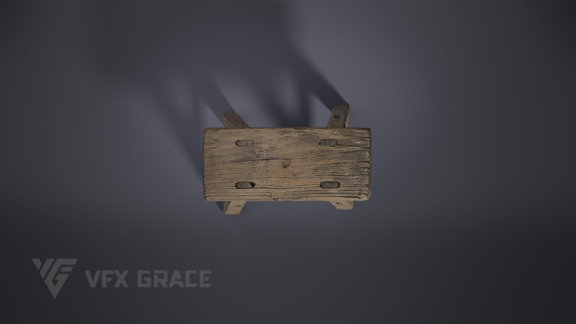 Bench 002 3D model_4