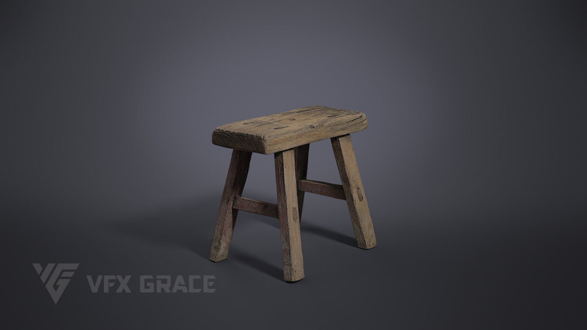 Bench 002 3D model_2