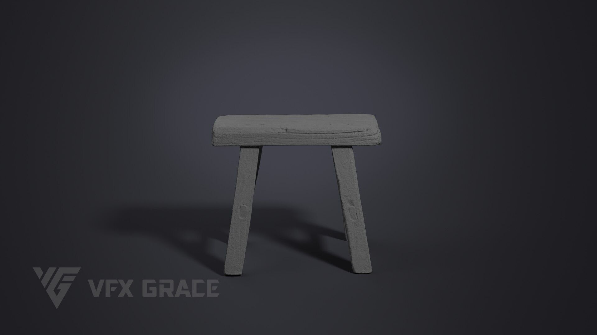 Bench 002 3D model_5