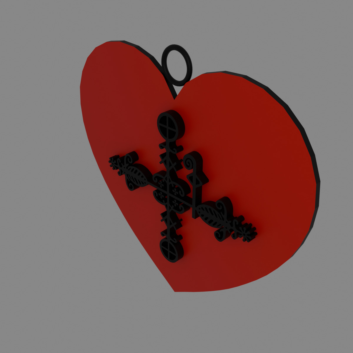 Papa Legba 2  Voodoo Symbol 3D model_1