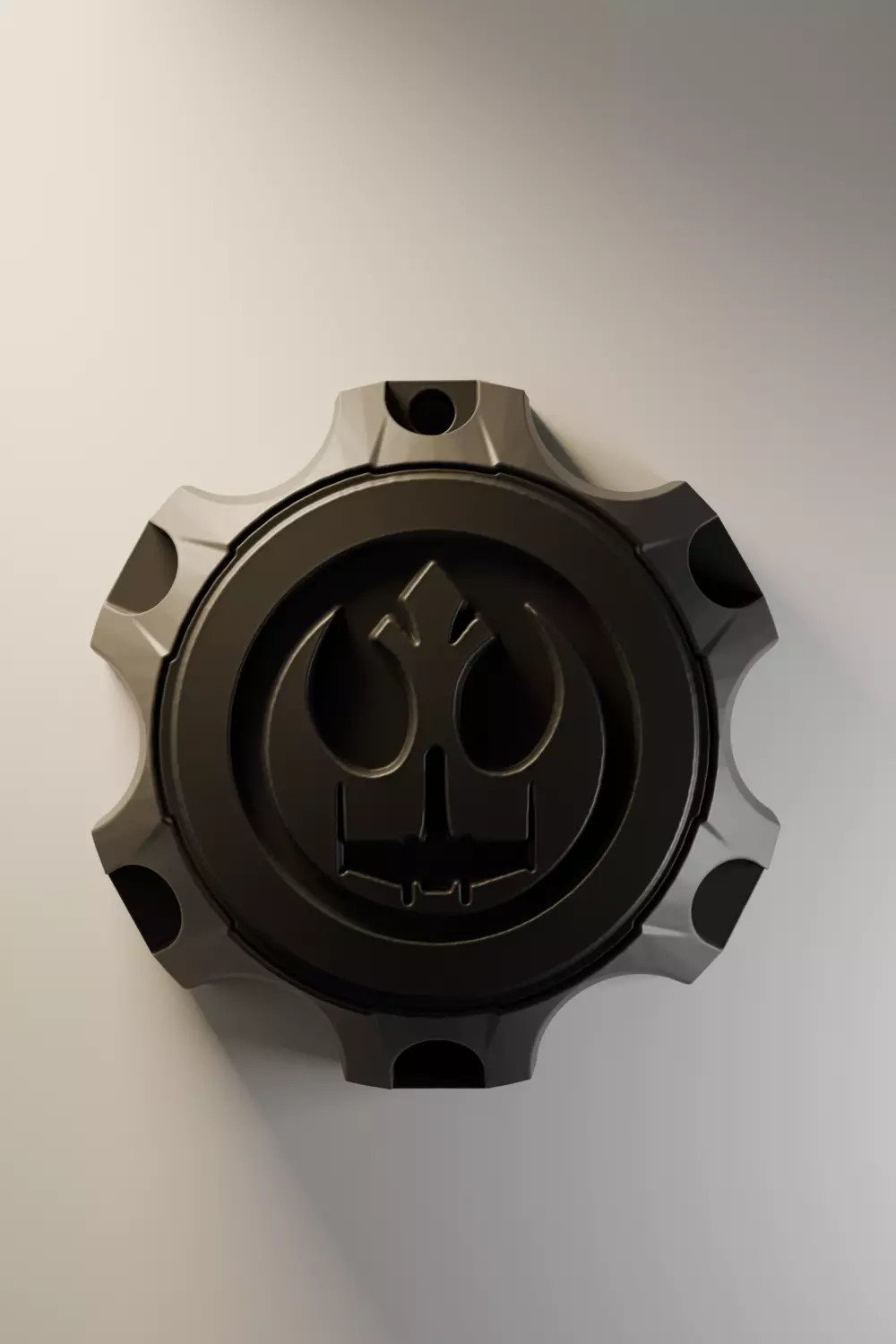 Roush F150 center cap-red squadron 3D print model_0