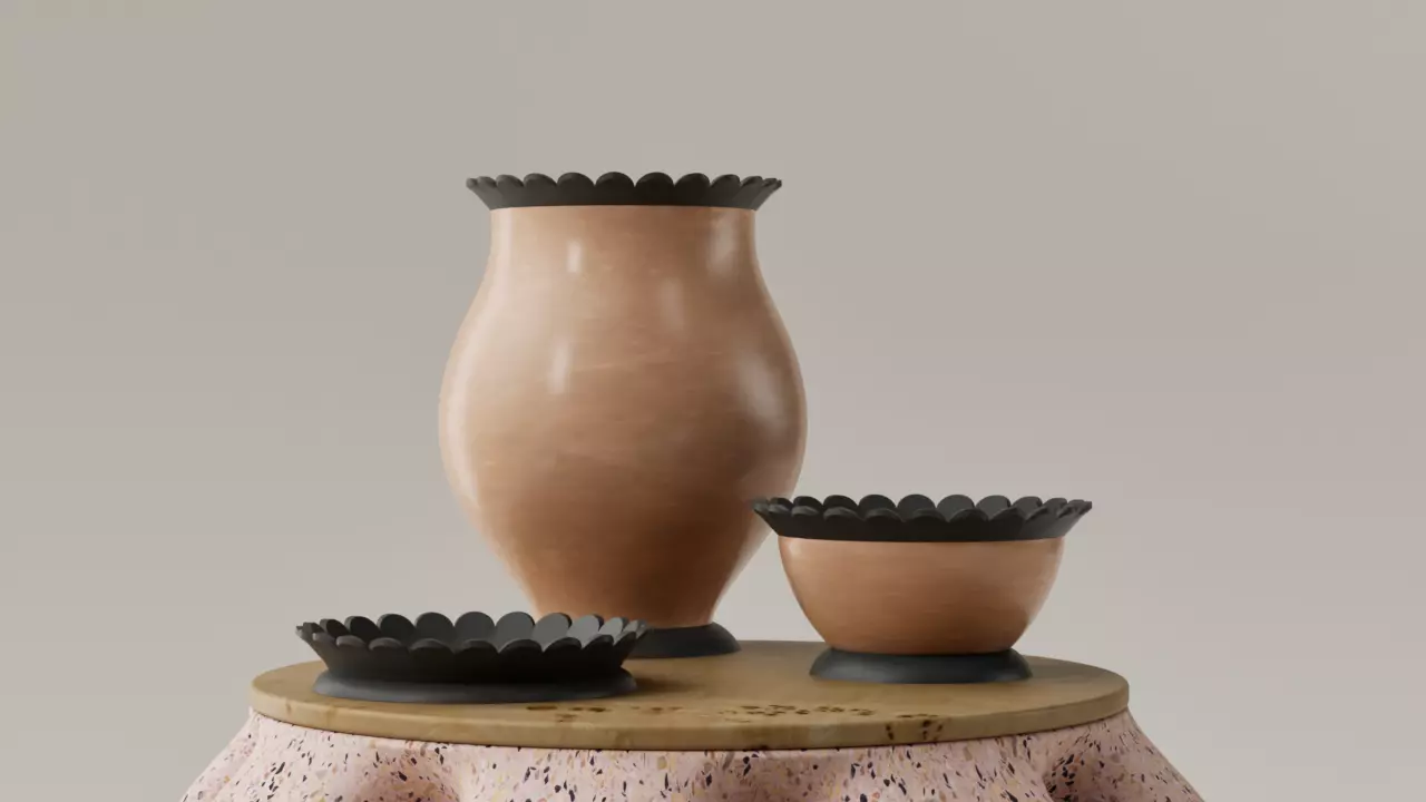 Set Jarrones decorativos - floreros - vasos 3D print model