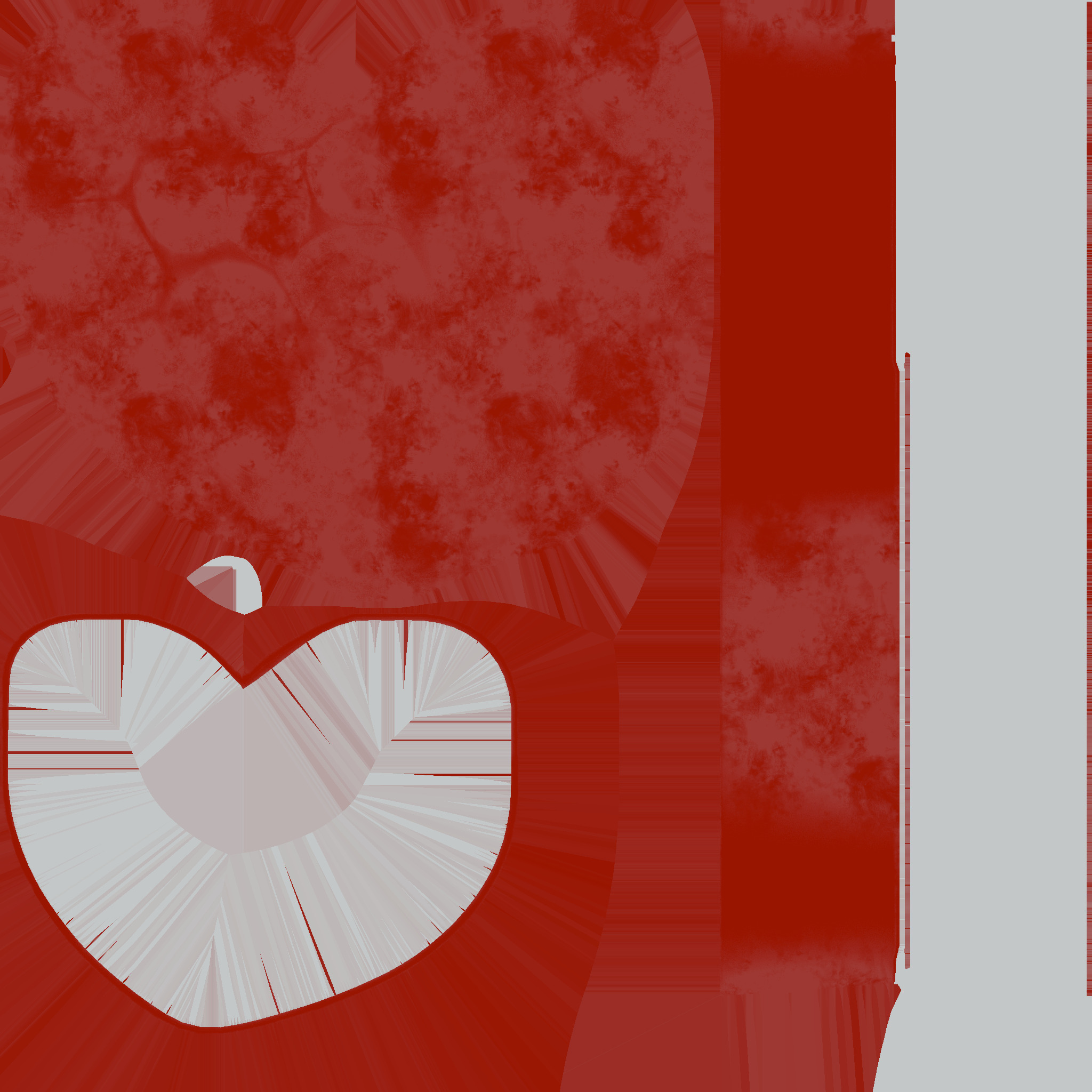 Valentine Day Heart-Shaped Rose Bouquet 3D Model Low-poly 3D model_10