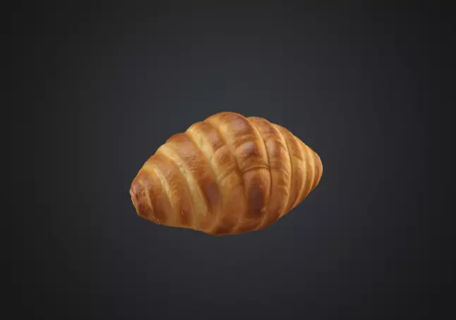 3D Croissant  3D model_0