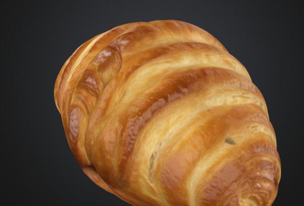 3D Croissant  3D model_4