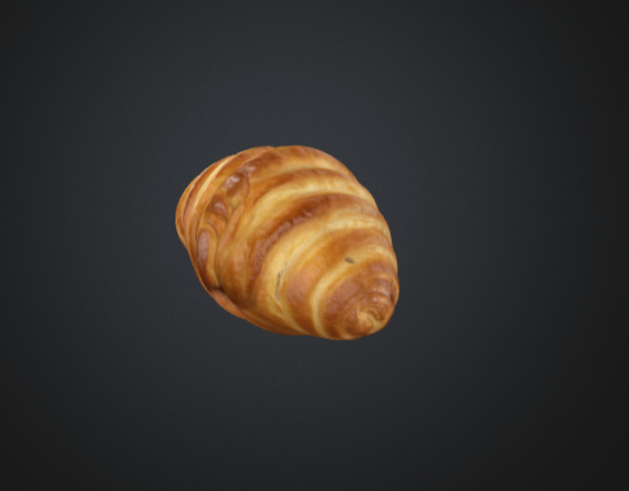 3D Croissant  3D model_3