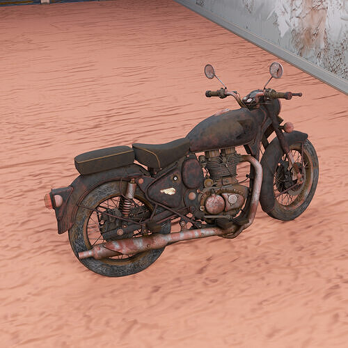 ROYAL ENFIELD  Low-poly 3D model