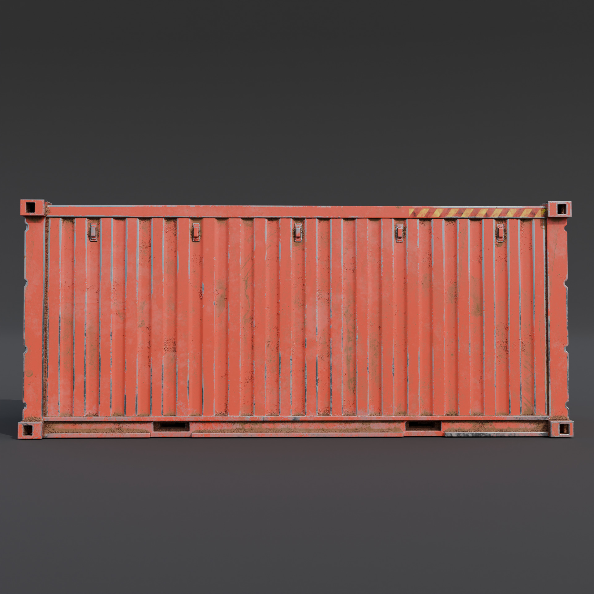 Shipping container Low-poly 3D model_4