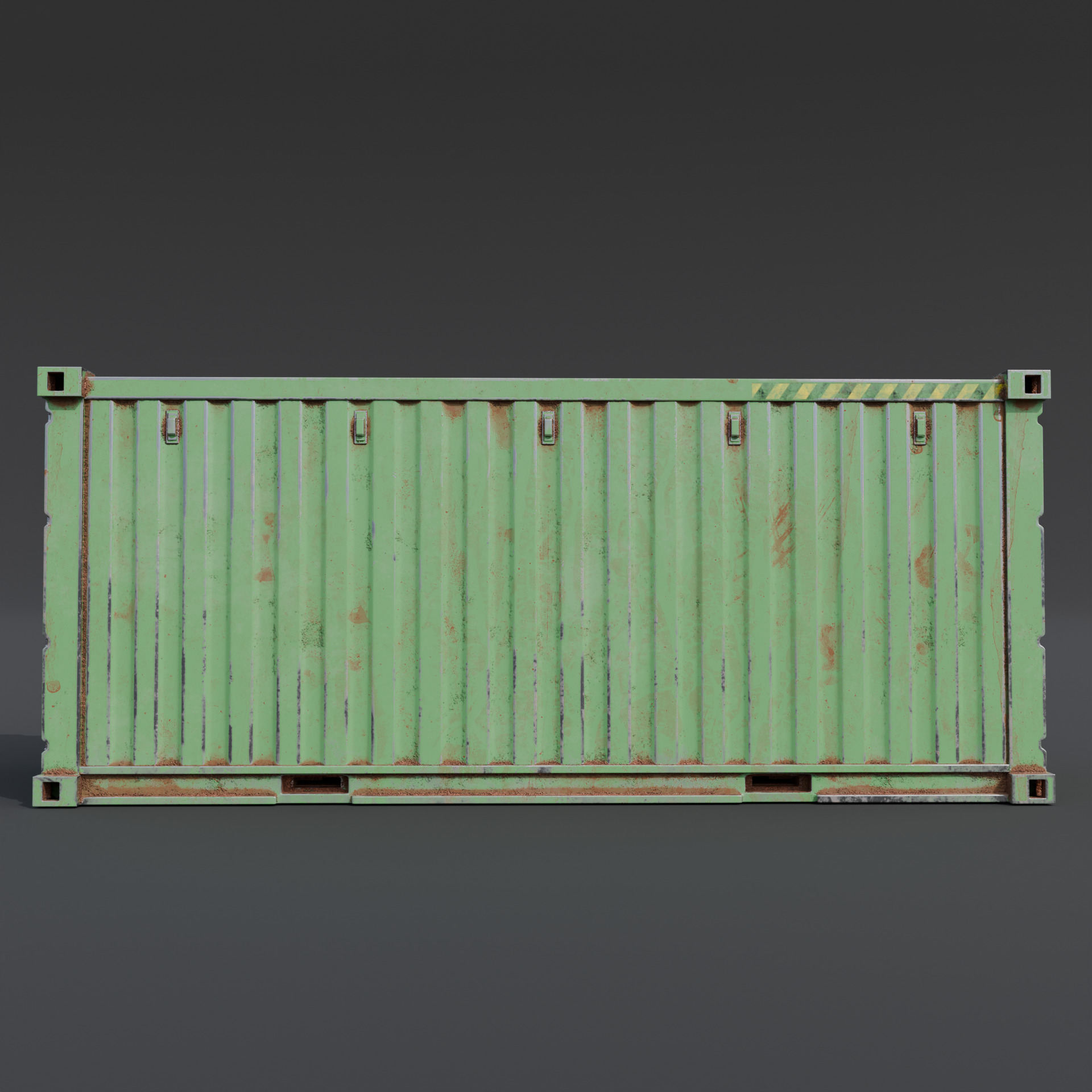 Shipping container Low-poly 3D model_5