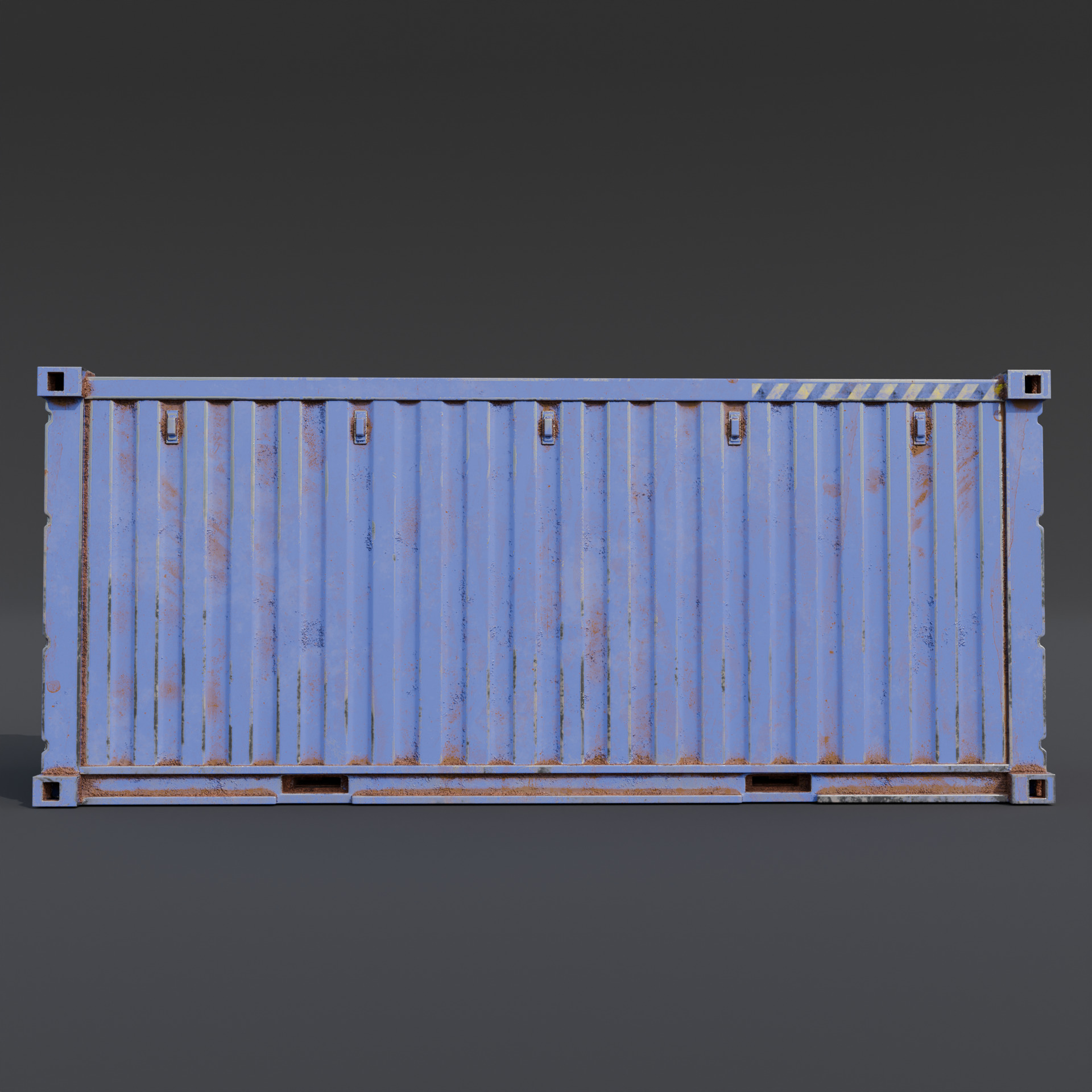 Shipping container Low-poly 3D model_7